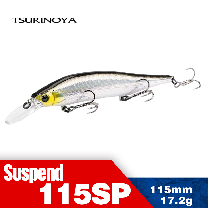 Fishing Lure Jerkbait - TSURINOYA 115mm 17.2g Opschorting Minnow Vissen