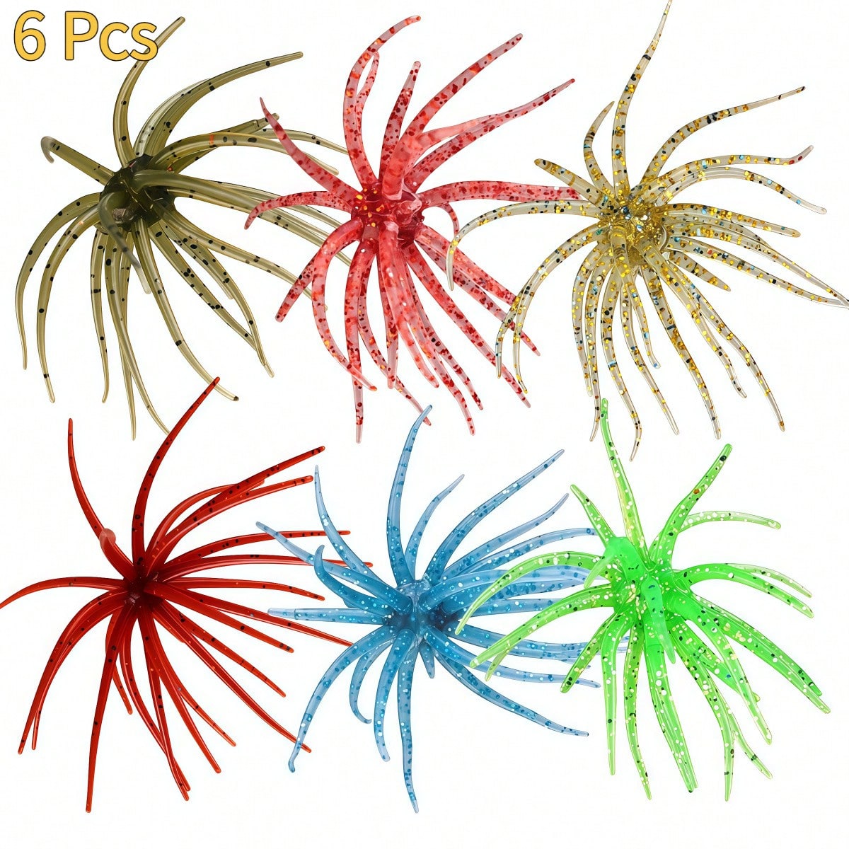 Fishing Lure Topwater - 6 stuks zee-egel kunstaas, gemaakt van