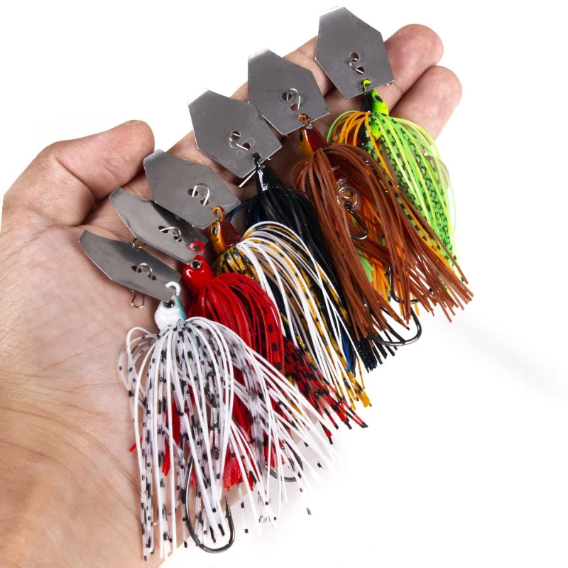 Fishing Lure Buzzbait - 6 stks/set Chatterbait Kunstaas Kit Spinner