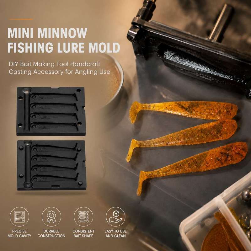 Fishing Lure Making Kit - Mini Minnow Vislokmiddel Mal, DIY Gietgereedschap