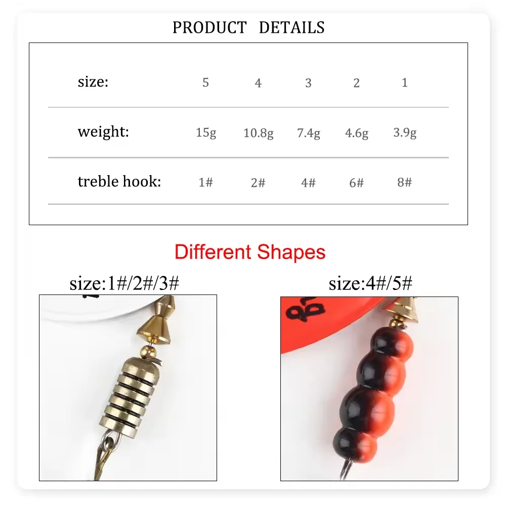 Metalen Lepel Spinner Lokken 3 - Fishing Lure Crankbait recensie en prijs