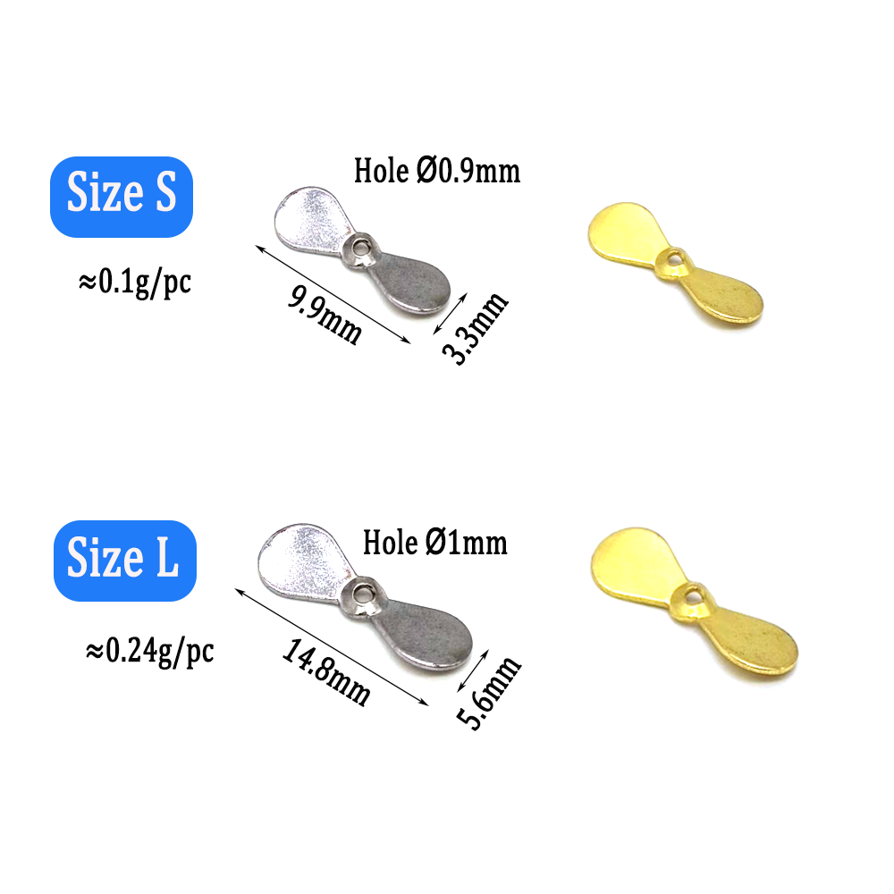 Wifreo 40pcs Turbo Propeller S - Fishing Lure Blade Bait recensie en prijs