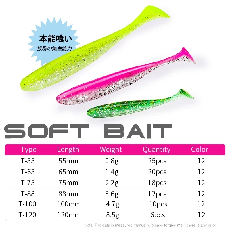 TSURINOYA NIEUWE MAAT 100mm 12 - Fishing Lure Soft Plastic recensie en prijs