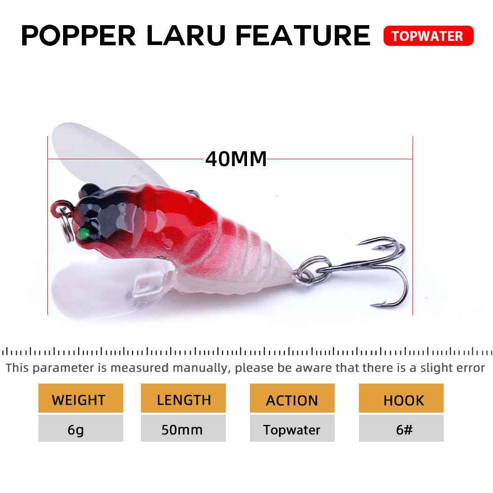 Agoie 6.5G 5Cm Topwater Popper - Fishing Lure Topwater recensie en prijs
