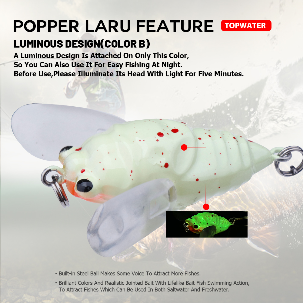 Agoie 6.5G 5Cm Topwater Popper - Fishing Lure Topwater recensie en prijs