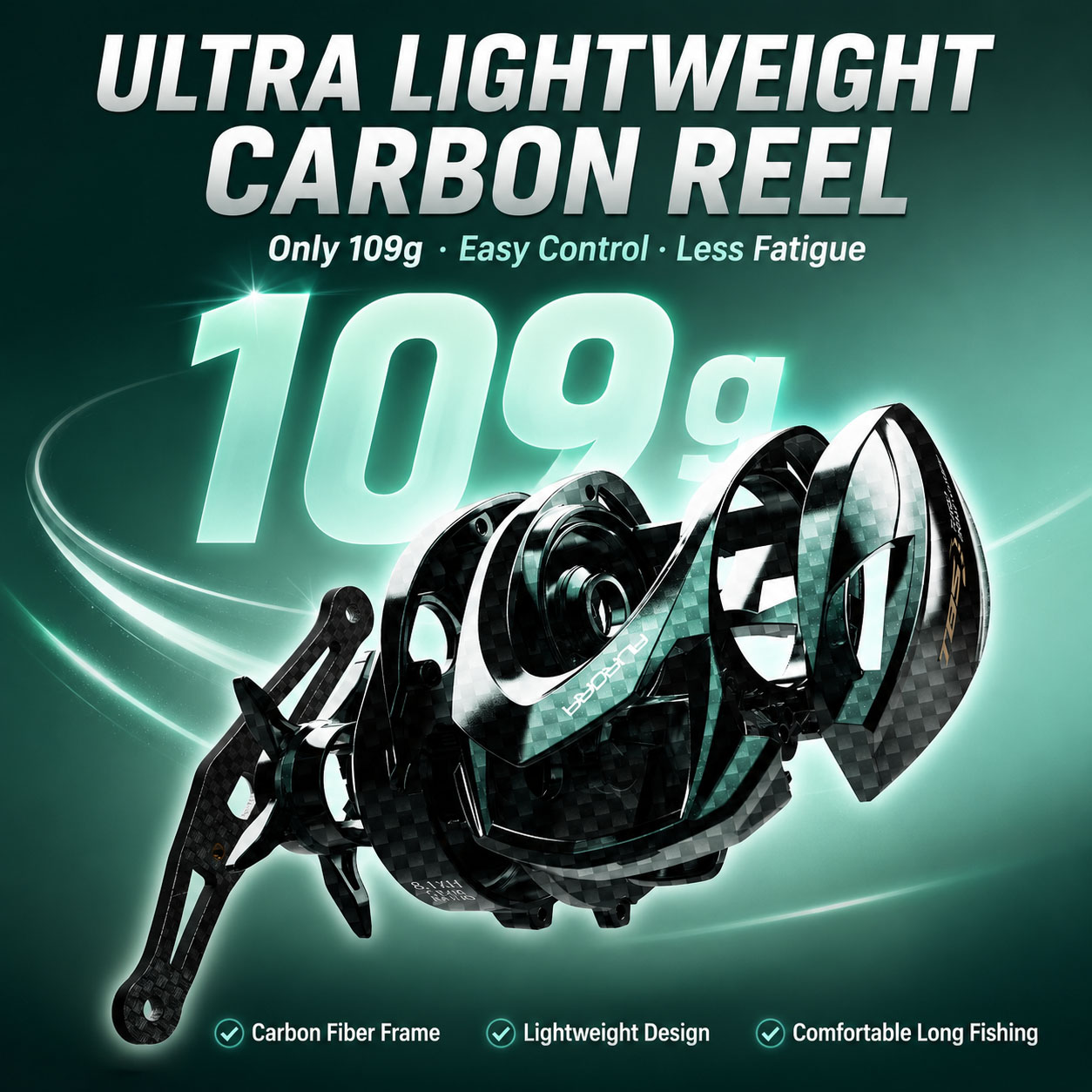 HASIDA Aurora AirCF Carbon BFS - Daiwa Reel Bg recensie en prijs
