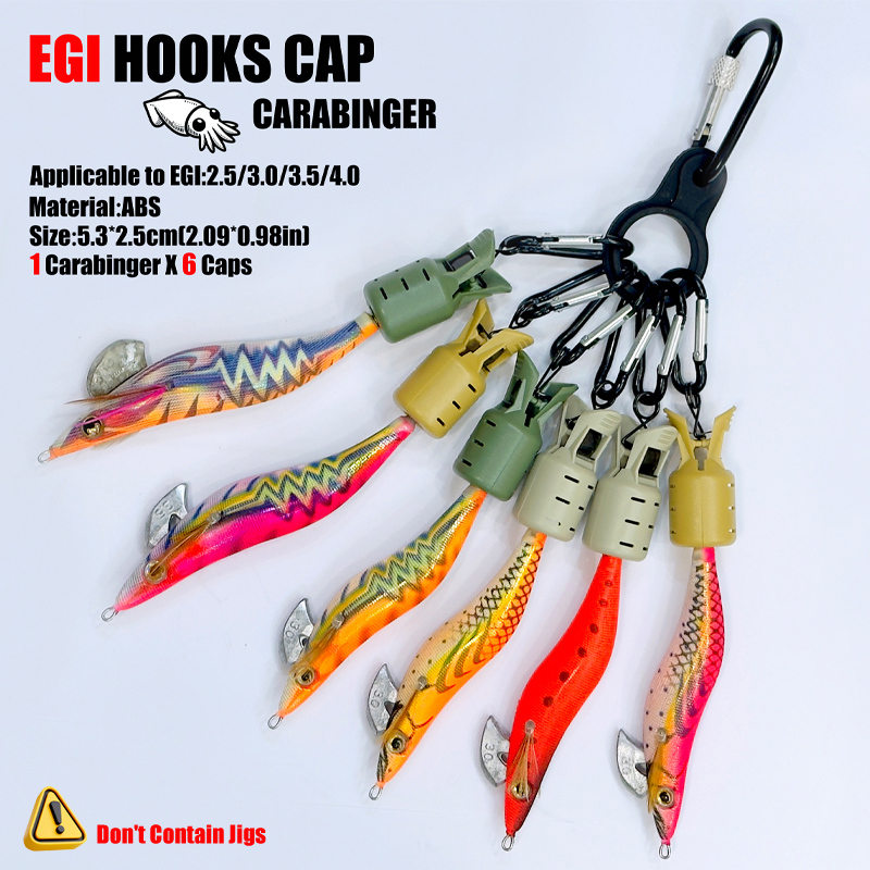 Inktvis Jig Haak Caps en Karab - Fishing Lure Accessories recensie en prijs