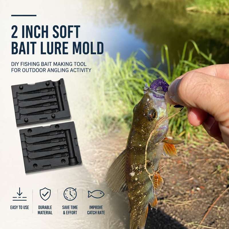 2 inch zacht aasvorm voor het  - Fishing Lure Making Kit recensie en prijs
