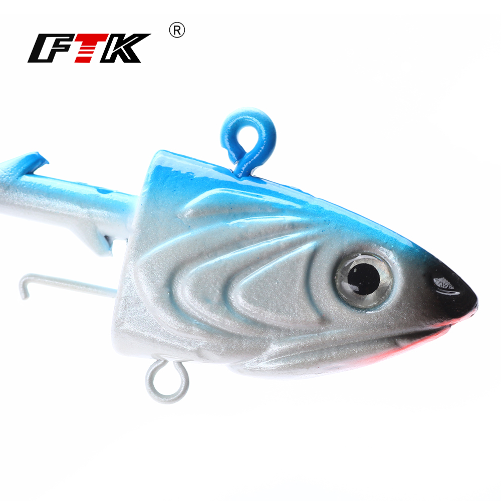 FTK 2PCS Jig Head Vishaak 40g  - Fishing Lure Soft Plastic recensie en prijs