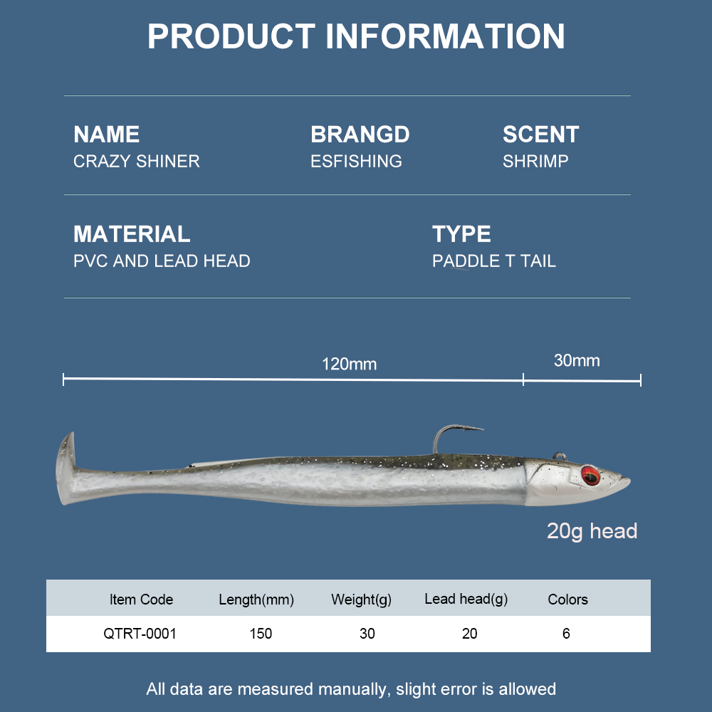 ESFISHING Zachte Vislokmiddele - Fishing Lure Soft Plastic recensie en prijs