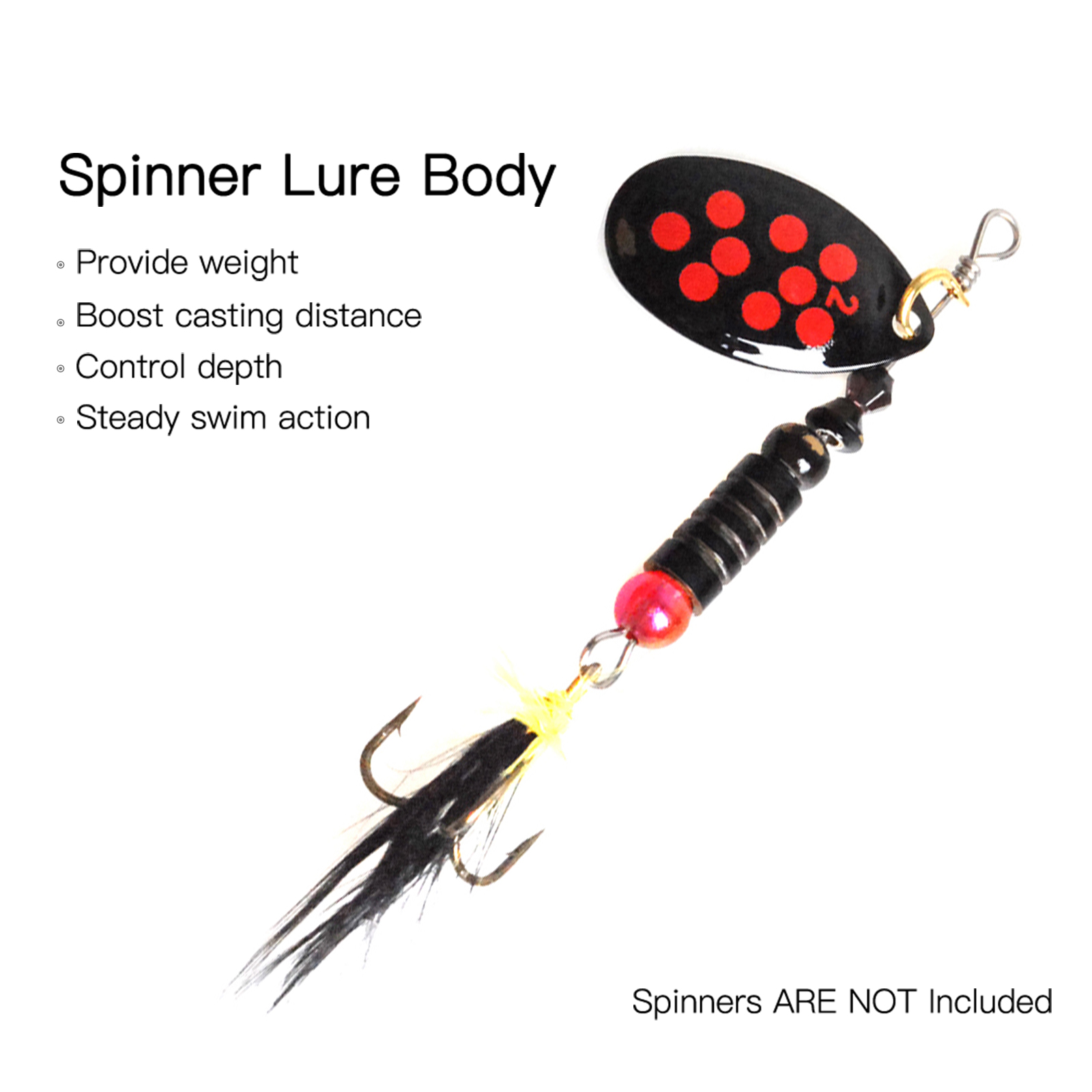 48 Stuks Messing Vissen Kralen - Fishing Lure Spinner recensie en prijs